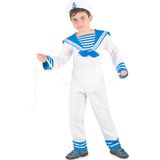 Blauw-wit matrozen kostuum voor jongens