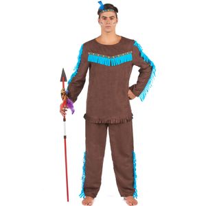 Bruin indianen kostuum voor mannen