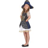 Blauw piraten kostuum voor meisjes