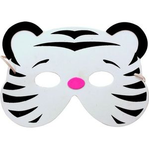 Witte tijger masker voor kinderen