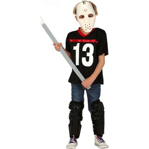 Moordenaar kostuum met hockeymasker voor jongens