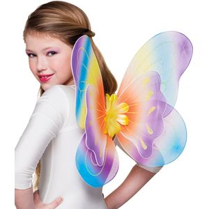 Regenboog vlinder vleugels voor meisjes