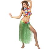 Hawaïaanse lange rok in het groen voor volwassenen