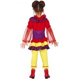 Veelkleurige evil clown outfit voor meisjes