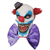 Angstaanjagend latex clown masker