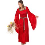 Middeleeuws fluweelachtig dame kostuum voor vrouwen
