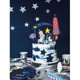 7 kartonnen space adventure caketoppers