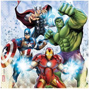 20 Papieren servetten Avengers 33 x 33 cm