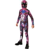 Roze Power Rangers outfit voor kinderen