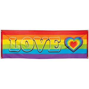 Love regenboog banner