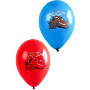 6 latex Cars Lightning McQueen ballonnen