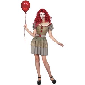 Psychopathische clown kostuum voor vrouwen