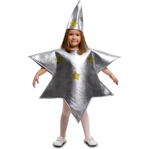 Zilverkleurige ster kostuum voor kinderen