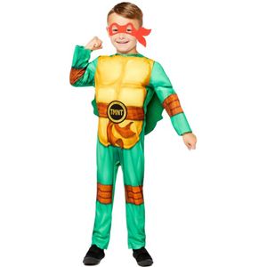 Ninja Turtle kostuum met 4 maskers voor kinderen