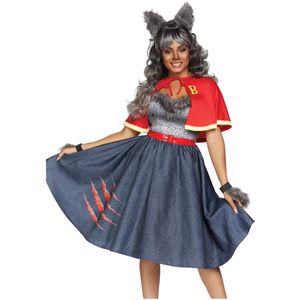 Sexy luxe weerwolf student kostuum voor vrouwen