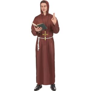 Bruin monniken kostuum voor mannen