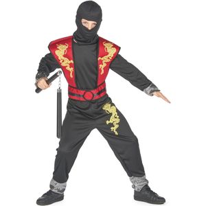 Gele en rode draak ninja outfit voor jongens