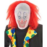 Clownsmasker met pruik voor volwassenen
