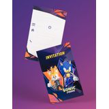 8 uitnodigingen Sonic Prime 10 x 15 cm