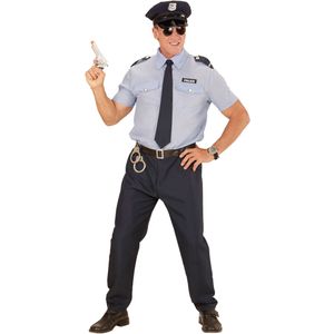 Blauw politie agent kostuum voor mannen