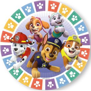 8 papieren borden PAW Patrol 23 cm