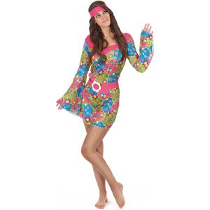 Hippie bloemen pak voor dames