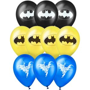 10 Batman latex ballonnen 25x32cm