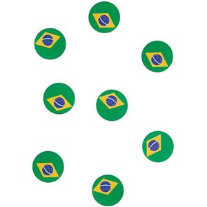 150 Braziliaanse vlaggetjes confetti