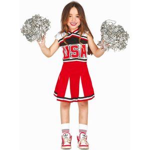 USA cheerleader kostuum voor meisjes