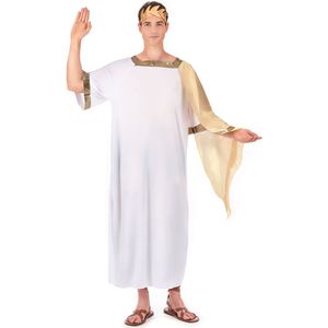 Goudkleurig en wit Romeinse keizer pak voor mannen