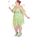 Groot formaat sexy groene fee kostuum voor dames