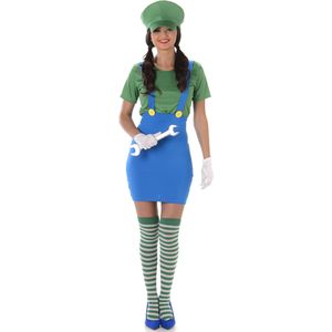 Groen loodgieter kostuum voor vrouwen