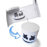 Marshmallow blauw LED masker voor volwassenen