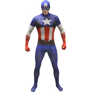 Morphsuits Captain America kostuum voor volwassenen