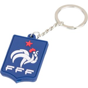Blauwe Frankrijk FFF siliconen sleutelhanger