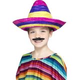 Veelkleurige sombrero voor kinderen