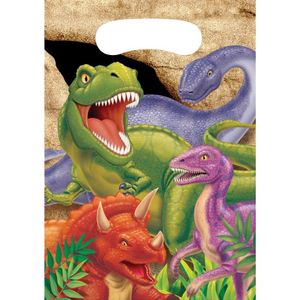 Set van dinosaurus uitdeel zakjes