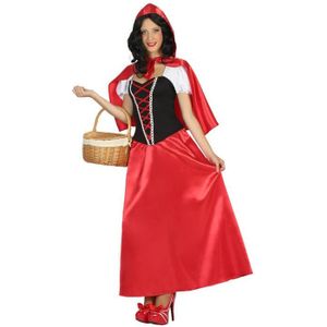 Lang Roodkapje kostuum voor vrouwen