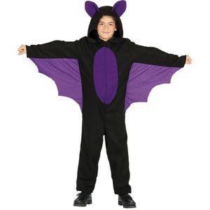Zwart en paars vleermuis kostuum voor jongens