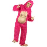 Roze en beige gorilla pak voor volwassenen