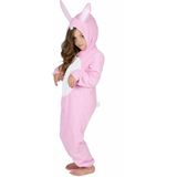 Roze konijn kostuum voor kinderen