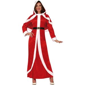 Vermomming Kerstvrouw lange jurk