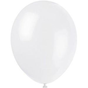 12 witte ballonnen van 28 cm