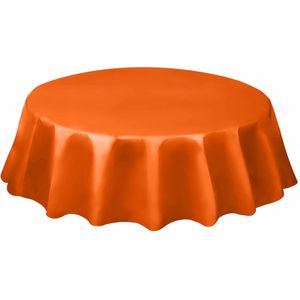 Rond oranje tafelkleed