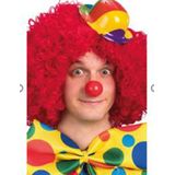 Plastic mini clown bolhoed voor volwassenen