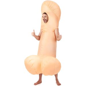 Opblaasbare penis kostuum voor volwassenen
