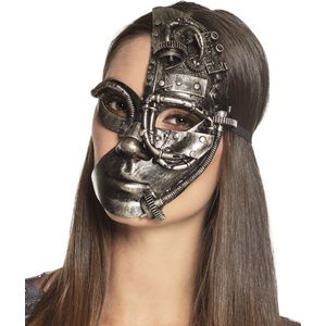Steampunk robot half masker voor vrouwen