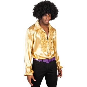 Goudkleurig disco overhemd voor mannen