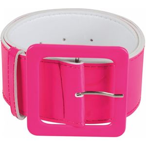 Jaren 90 fluo roze riem voor volwassenen