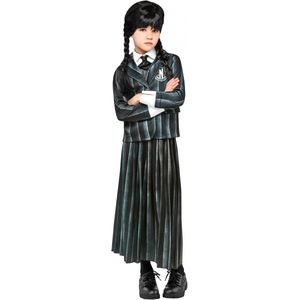 Schooluniform kostuum Wednesday Addams voor kinderen